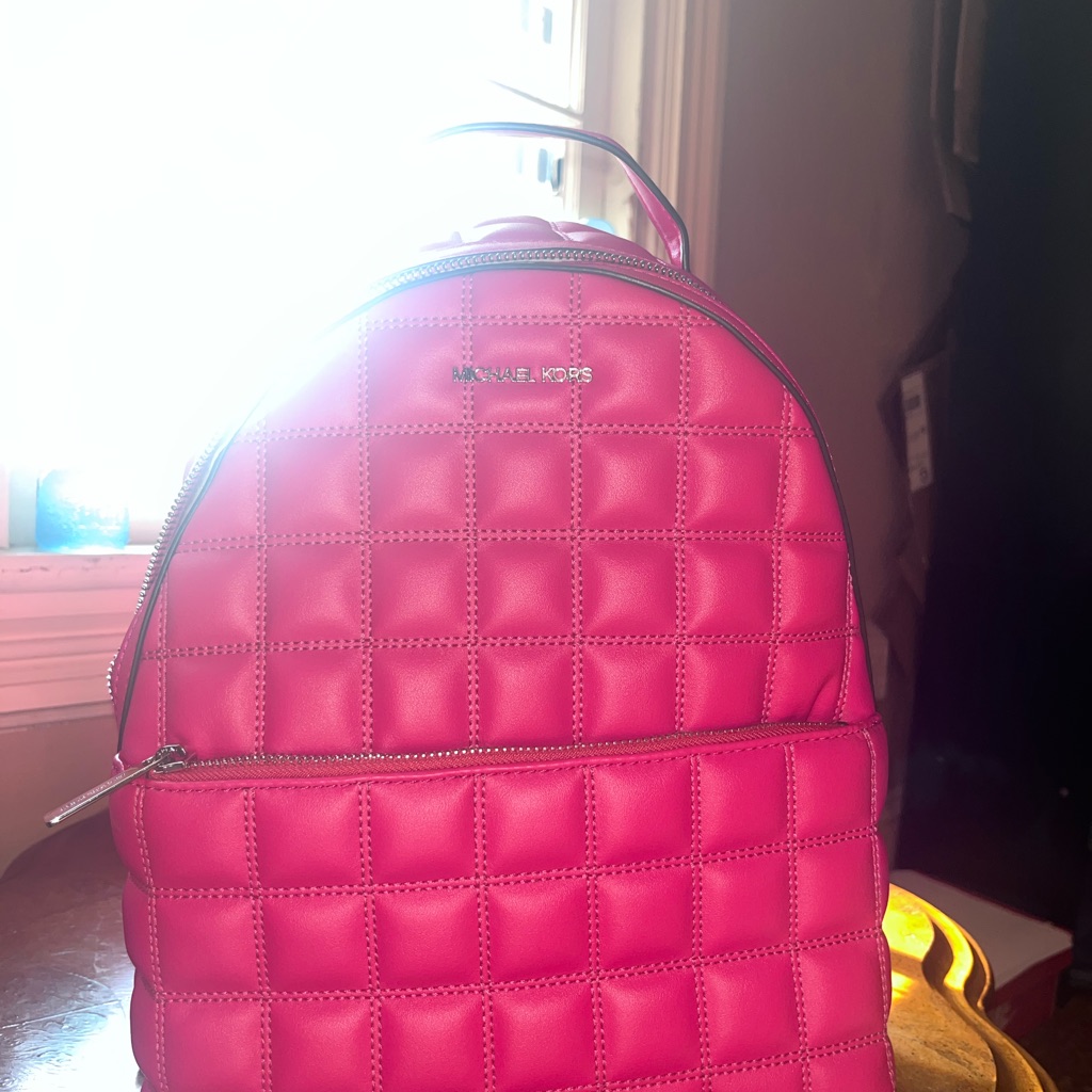 Michael Kors Pink Quilted Backpack Sheila
